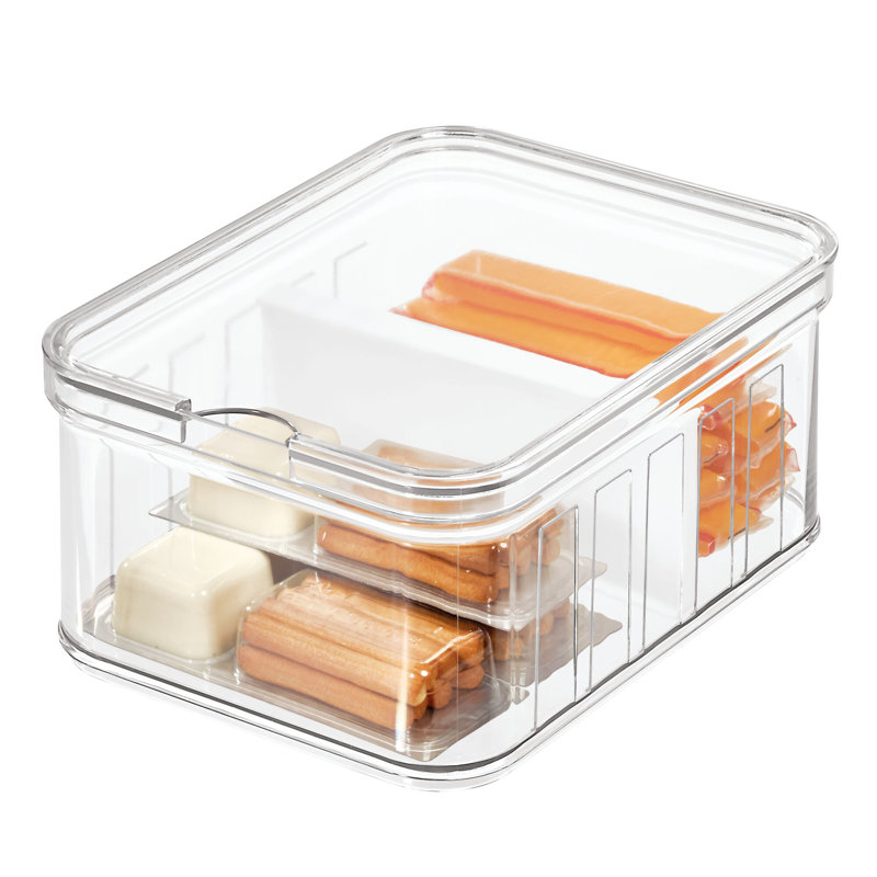 iDesign Crisp Stackable Refrigerator and Pantry Produce Food Storage